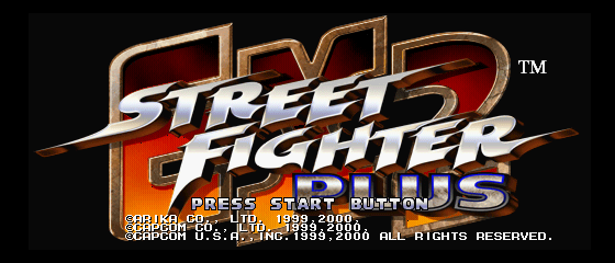 Street Fighter EX2 Plus Title Screen